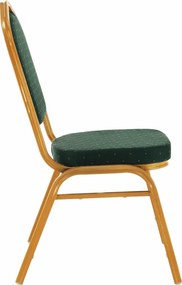 Scaun stivuitor,  verde / vopsea aurie, ZINA 3 NOU