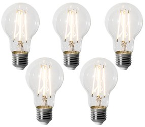 Set 5 becuri E27 dimbare LED lamp A60 6W 500 lm 2200K