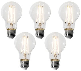 Set de 5 becuri LED E27 dimabile A60 6W 700 lm 2200K