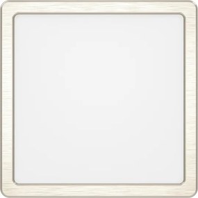 Eglo FUEVA-Z 901383-LED Plafonieră LED RGBW reglabilă cu sticlă fumurie, LED/10,5W/230V 22x22cm IP44 crom