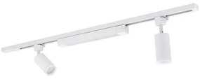 Spot LED pe șină TRACER 2xGU10/10W/230V + LED/20W, 1 m, alb