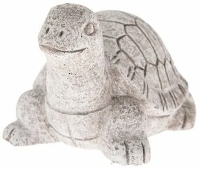 Decor de grădină Țestoasă, beton, 11,5 x 7,5 x 8,5 cm, gri