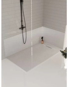 Cadita Baie Din Compozit , Smack , 100x70 Cm, Cu Sifon, Alb US