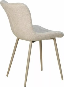 Scaun de dining tapițat ZEVORI, bej deschis/casmir