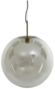 Lustră în culoarea bronz cu abajur din sticlă ø 48 cm Medina – Light &amp; Living