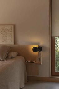 Veioza/Lampa de masa cu clips BELA neagra