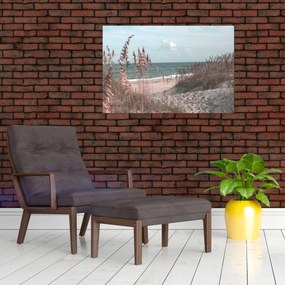 Tablou - Plaja roz (90x60 cm)