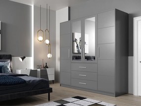 Dulap cu oglindă Nolan D4 (grafit). Promo -17%. 1060475