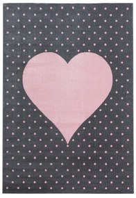 Covor pentru copii roz/gri 80x150 cm Bambi – Ayyildiz Carpets
