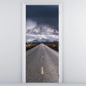 Fototapet pentru ușă - Drum în deșert (95x205cm)