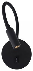 Aplica LED cu spot directionabil design minimalist Jaco neagra NVL-8140322