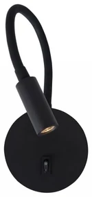 Aplica LED cu spot directionabil design minimalist Jaco neagra NVL-8140322
