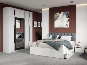 Set mobila dormitor 4 piese Alb Nude C15