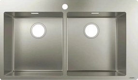 Chiuveta bucatarie Hansgrohe S51 inox 86.5x50 cm