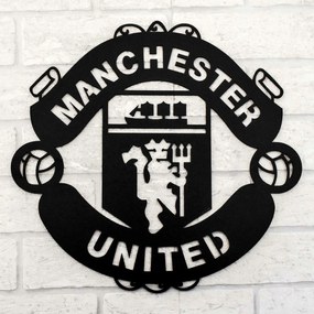 DUBLEZ | Tablou din lemn - Logo Manchester United