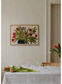 Poster 70x50 cm Tulips in a Blue Vase – Anine Cecilie Iversen – The Poster Club