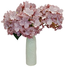 Hortensie roz artificiala, Melinda, 40cm