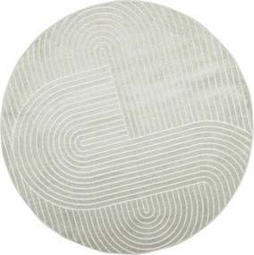 vidaXL Covoare de zonă Rotund PALMERAS Verde Ø 120 CM Poliester