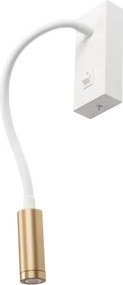 Kanlux 32518 - Lampă flexibilă LED TONIL, 3,3W/230V, alb/auriu