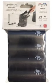 Set de saci pentru litieră pisici negru 4 buc. 11x18 cm Biala – Rotho