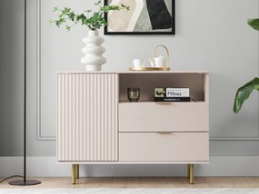 Comodă Newelon K1D2SZ NW01 (Cașmir + auriu) . Promo -17%. 1103661