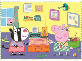 Trefl Puzzle Peppa Pig: Amintiri de vacanță, 4in1