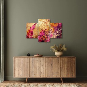 Tablou - Pictură abstractă de flori II. (90x60 cm)