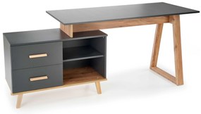 Masă PC Syra XL (antracit + stejar wotan). 1039583
