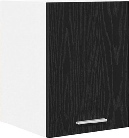 vidaXL Dulap suspendat cu ușă Stejar negru și Alb 30 x 31 x 40 cm