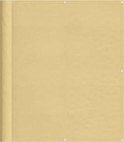 vidaXL Paravan de balcon, nisipiu, 120x300 cm, 100% poliester oxford