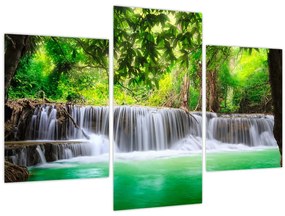 Tablou - cascada din Kanchanaburi, Thailanda (90x60 cm)