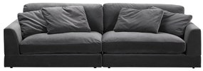 Canapea modulară Riverton K107 Gri, 284x120x67cm, Tapiterie, Picioare: Plastic