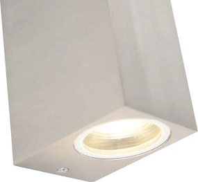 Aplică modernă din aluminiu cu 2 lumini IP44 - Baleno