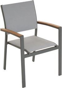 Scaun de grădină stivuibil, antracit, 86,5 x 57 x 57,5 cm