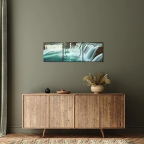 Tablou - Cascade (cu ceas) (90x30 cm)