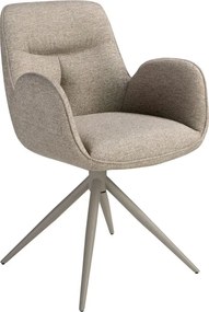 Scaun modern pivotant Beige fabric