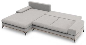 Colțar extensibil cu șezlong pe partea stângă Windsor &amp; Co Sofas Planet, gri deschis