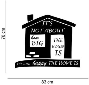 Sticker perete It s not about how big the house is
