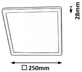 Rabalux 3359 - Plafonieră LED LAMBERT pentru baie LED/15W/230V IP44