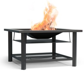 Merano Avanzato 3 în 1, șemineu cu funcție grill, poate fi folosit ca masă