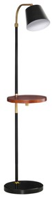 HOMCOM lampa de podea cu etajera, 43x29x160 cm, negru | AOSOM RO