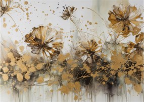 Tablou - pictură abstractă florală (70x50 cm)