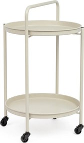 Măsuță de servire cu roți din oțel ø 44,5 cm Austin – Yes Everyday