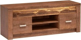 Comoda TV INFINITY I-09, frasin deschis, PAL melaminat/metal, cu ilumi