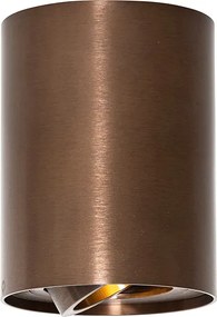 Spot luminos inteligent de plafon bronz închis rotativ și înclinabil, incl. Wifi GU10 50mm - Rondoo Up