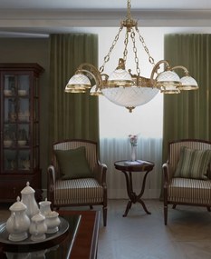 Candelabru din alama design italian 8+3L 7102