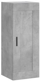 830520 vidaXL Dulap de perete, gri beton, 34,5x34x90 cm, lemn prelucrat