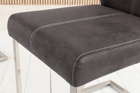 Set de 2 scaune dining sau birou, retro style, gri vintage Samson A-35768 VC