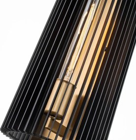 Quintiesse QN-LINARA1-BK - Aplică de perete LINARA 1xE27/60W/230V negru/auriu