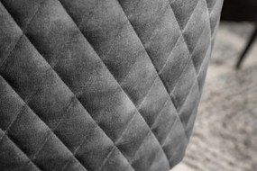 Set 2 scaune moderne pivotante Euphoria gri inchis